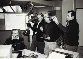 Tournage à Mâcon d’un magazine pour Reportages de TF1. Février 2003